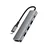 Acefast J16 USB-C Hub 5-v-1, HDMI 4K 60Hz, PD 90W, siva