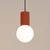 Sollux SL.1729 - Luster na sajli HALO 1xG9/8W/230V prečnik 12 cm narandžasta