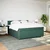 Vidaxl Box spring postelja z vzmetnico temno zelena 200x200 cm žamet