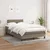 Vidaxl Box spring postelja z vzmetnico taupe 120x190 cm blago