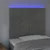 LED uzglavlje svjetlosivo 80x5x118/128 cm baršunasto