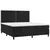 Vidaxl Box spring postelja z vzmetnico črna 180x200 cm žamet
