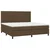 Vidaxl Box spring postelja z vzmetnico temno rjav 200x200 cm blago