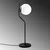Opviq Stona lampa, Crna