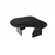 Hanah Home Klub sto Melted, 105x35x65 cm, Crni