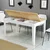 Hanah Home Trpezarijski sto Milan 896, 145x75x88 cm, Beli