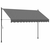 Tenda na uvlačenje antracit 300 x 150 cm od tkanine i čelika