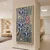 WallXpert uramljena MDF slika ARTSNTMDL18, kubistička kompozicija sa plavim, crvenim i zelenim oblicima, 50 x 120 cm