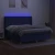 Krevet box spring s madracem LED plavi 180x200 cm od tkanine