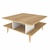 HANAH HOME Sto za dnevnu sobu Akya Oak White