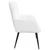 Vidaxl Kavč za 2 osebi Bela 115 x 61 x 87 cm Blago