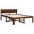 vidaXL Dvostranska postelja s naslonom ROSTOCK Temno rjava