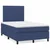 Vidaxl Box spring postelja z vzmetnico modra 120x190 cm blago