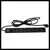 220V razvodni PDU panel 19/1U sa 8 utičnih mesta,prekidač,prenaponska zaštita,kabl 1.8m PDU-8SP-1U
