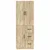 Set ormara 2 pcs Hrast sonoma Konstruirano drvo