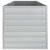 Povišena vrtna gredica 240 x 80 x 77 cm pocinčani čelik srebrna