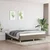 Vidaxl Posteljni okvir brez vzmetnice taupe 180x200 cm blago
