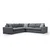 Atelier del Sofa Ugaona garnitura Loop 7 95x85x282cm Antracit