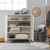 Hanah Home Komoda Multilux Daisy 95x111x36cm Belo-Tamnoplava