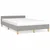 Vidaxl Posteljni okvir brez vzmetnice siv 120x190 cm blago