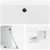 TV ormar za zid 98 x 41 x 30 cm Bijela visokog sjaja