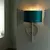 Endon 95222 - Zidna lampa 1xE27/10W/230V plava/siva