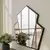 Hanah Home Ogledalo Selfish, 95x76 cm, Crno
