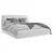 MID.YOU OBLAZINJENA POSTELJA 180 cm  x 200 cm , les, tekstil, leseni material siva