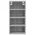 Vidaxl Viseča omarica “Riga” Grey Sonoma 30x29,5x60 cm