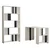Hanah home Polica 120x75,4x60?cm Belo-Antracit