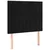 Vidaxl LED posteljno vzglavje črno 100x5x118/128 cm žamet