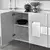Hanah Home Komoda Paris 180x80x40cm Belo-Srebrna