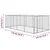 Vidaxl Zunanji pasji boks 7,6x3,8x1,9 m