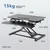 Brateck Sto za monitor, Podesivi, 80x61.5 cm, Beli