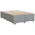 Vidaxl Postelja boxspring z vzmetnico Svetlo siva 140 x 200 cm Blago