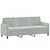 3-dijelni set sofa svjetlosivi baršunasti