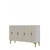Hanah Home komoda Ayshe 120, 120 cm, bela / travertin / zlatna