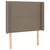Vidaxl Vzglavje z ušesi taupe 93x16x118/128 cm blago