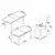 HANAH HOME Rasklopivi trpezarijski sto i stolice (7 delova) Nira White Chrome Cream