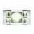 Set of 4 teacups with saucers, porcelain, 100 ml, Festive TREES - Nu
