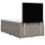 Vidaxl Box spring postelja z vzmetnico taupe 120x190 cm blago