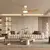 ZEVENTI - LED plafonski ventilator AERYS LED/24W/230V Wi-Fi Tuya bela/hrast + daljinski upravljač