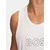 Boss Majica brez rokavov 50491711 Bela Regular Fit