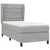 Vidaxl Box spring postelja z vzmetnico svetlo siva 90x190 cm blago