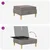 vidaXL Pouf s shrambnim prostorom Taupe Blago