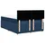 Vidaxl Box spring postelja z vzmetnico modra 140x200 cm blago