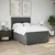 Vidaxl Box spring posteljni z vzmetnico temno siv 140x190 cm blago