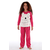 Topla dekliška pižama Bear, roza