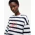 TOMMY HILFIGER Majica ROUNDAL  temno modra / rdeča / bela