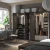 PAX / FORSAND Garderober, tamnosiva/tamnosiva, 250x60x201 cm